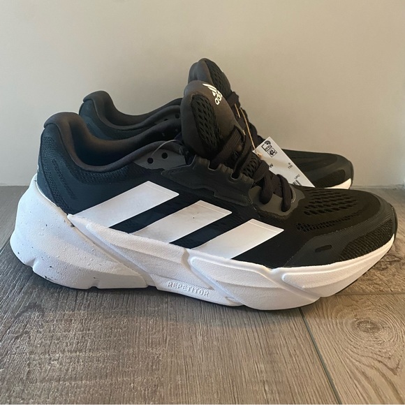 New Adidas Men's Adistar Running Shoes Black White GX2995 Size 7.5 - Picture 4 of 8